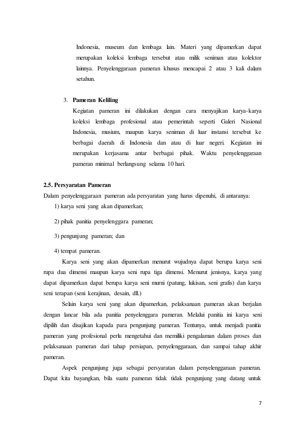 Makalah pameran seni rupa