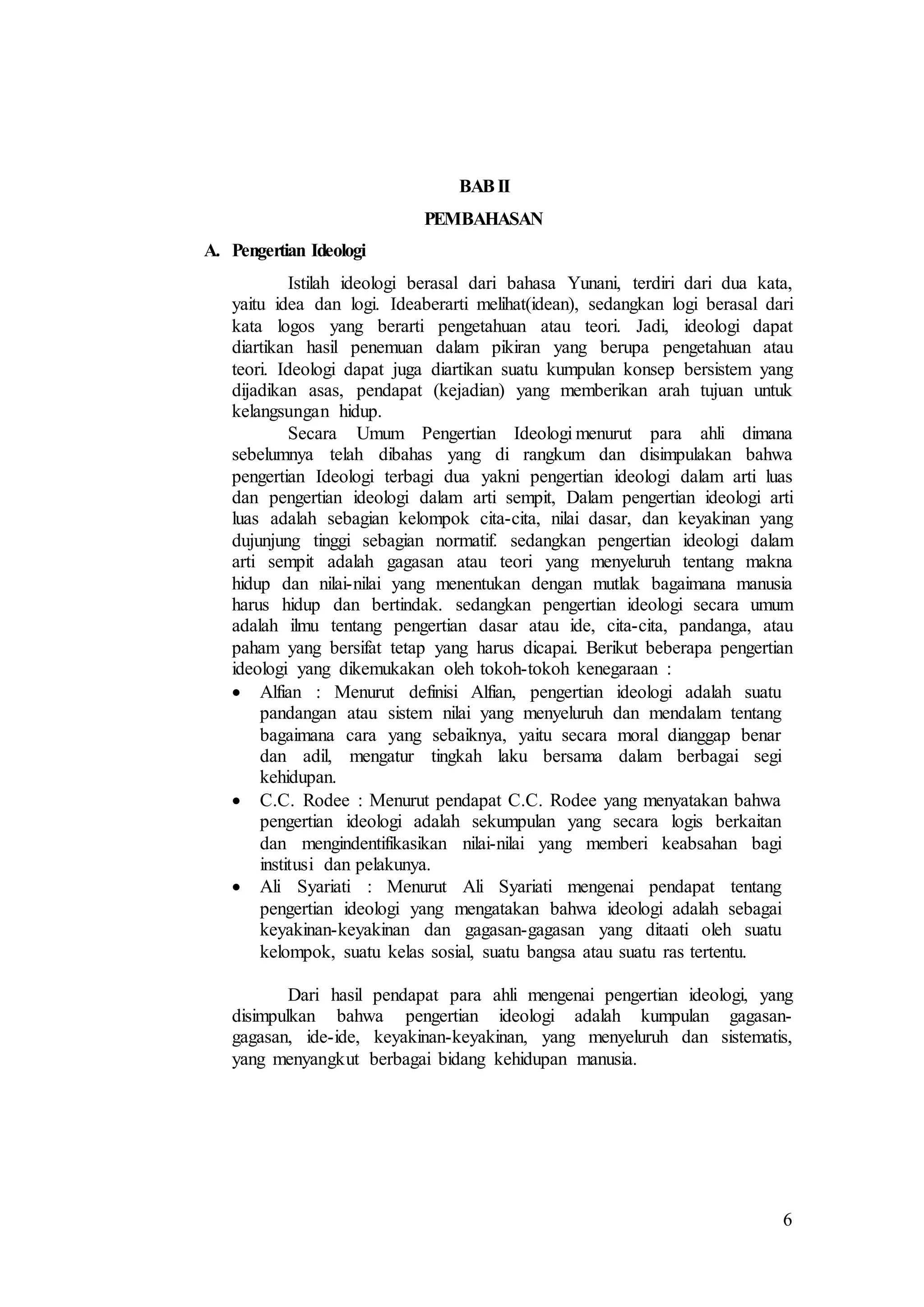 Sejarah Perumusan Macammacam Ideologi di Dunia DOCX