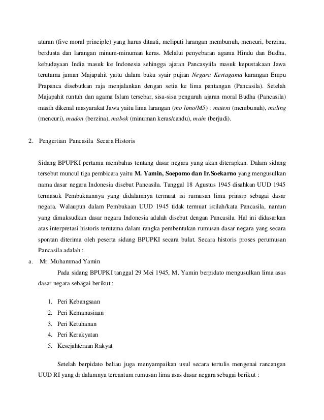 Makalah Pancasila Sebagai Dasar Negara Republik Indonesia