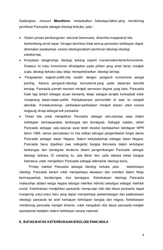 Makalah Pancasila Sebagai Ideologi Terbuka Republik Indonesia