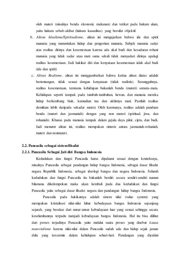 Makalah pancasila sebagai sistem filsafat