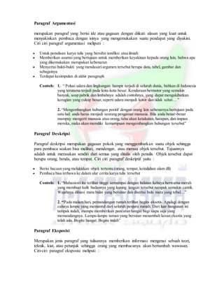 Makalah Tentang Paragraf | PDF