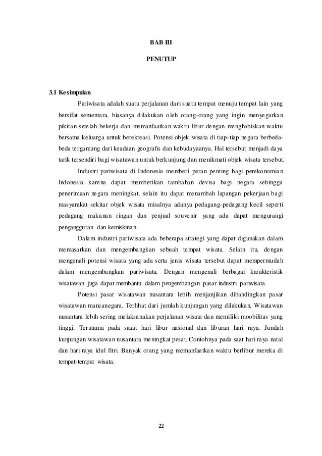 Makalah Pariwisata New Revisi