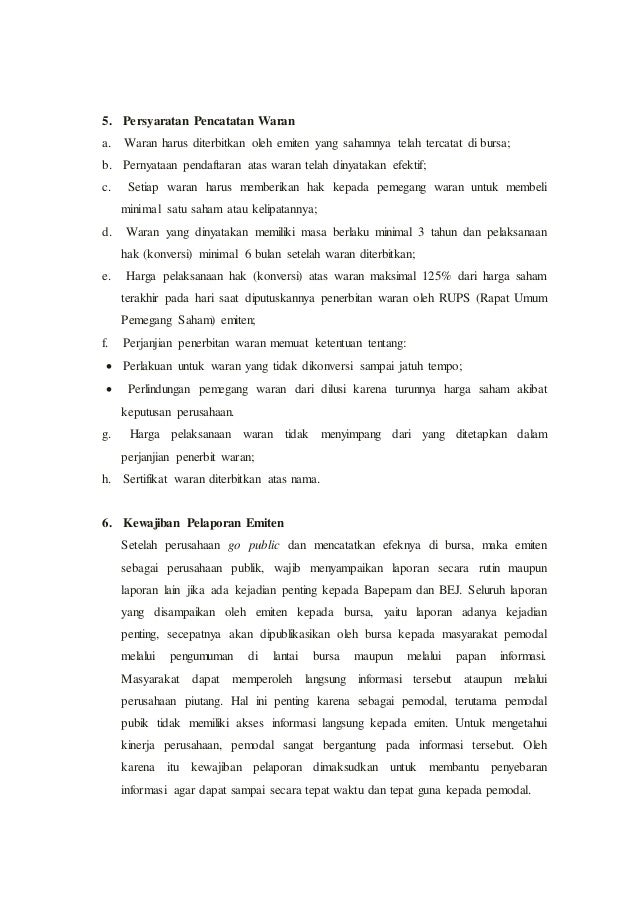 makalah pasar modal Pasar modal identik dengan sebuah tempat di mana modal diperdagangkan antara pihak yang memiliki kelebihan modal (investor) dengan orang yang. makalah pasar modal Pasar modal identik dengan sebuah tempat di mana modal diperdagangkan antara pihak yang memiliki kelebihan modal (investor) dengan orang yang.