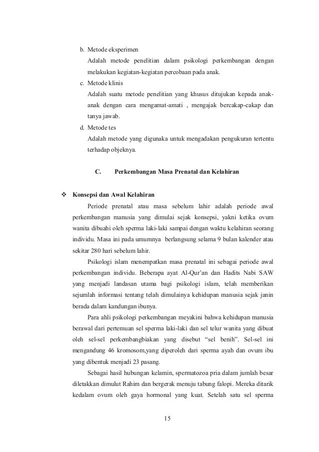 Hakikat Psikologi Perkembangan