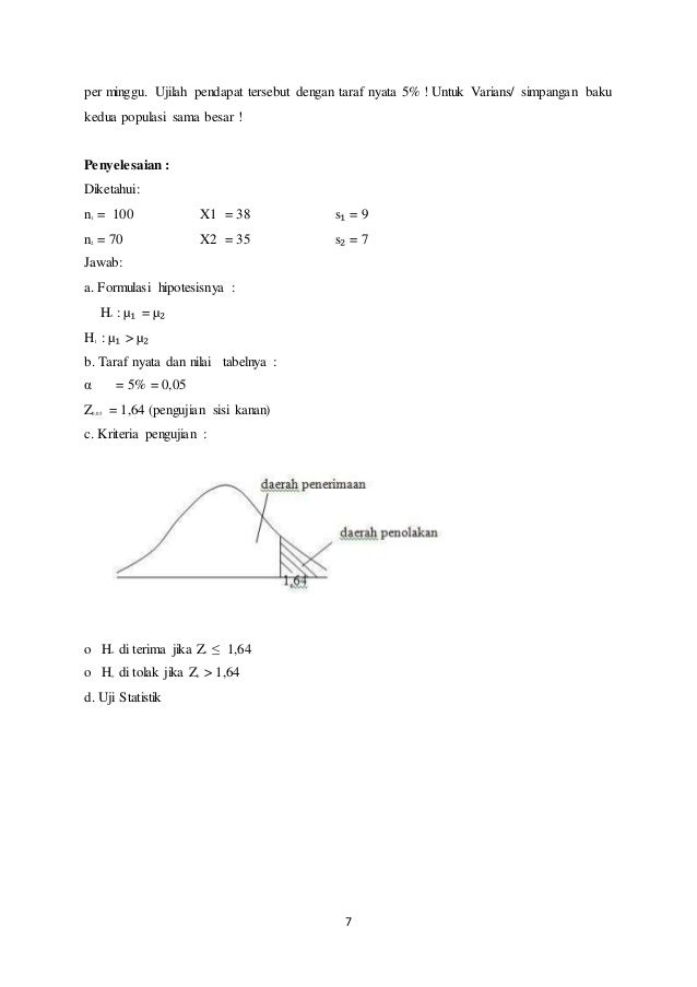 Makalah pegujian hipotesis mas