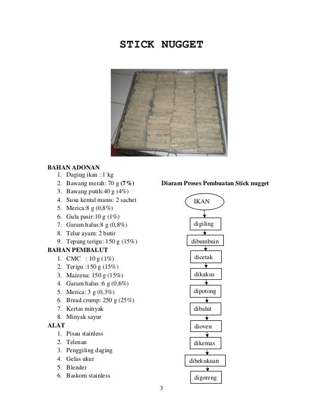 Diagram Alir Pembuatan Nugget Ikan Choice Image - How To 