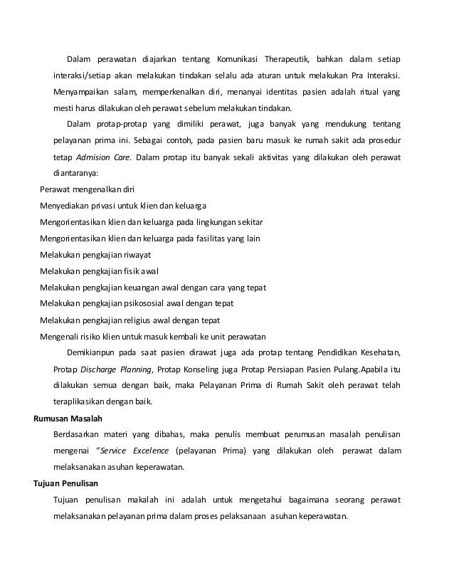 Makalah pelayanan prima
