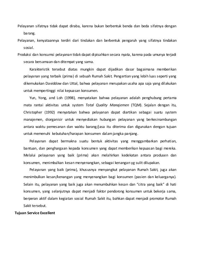 Makalah Pelayanan Prima