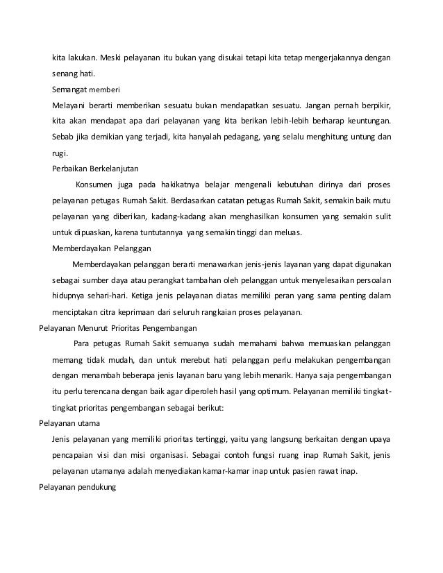 Makalah Pelayanan Prima