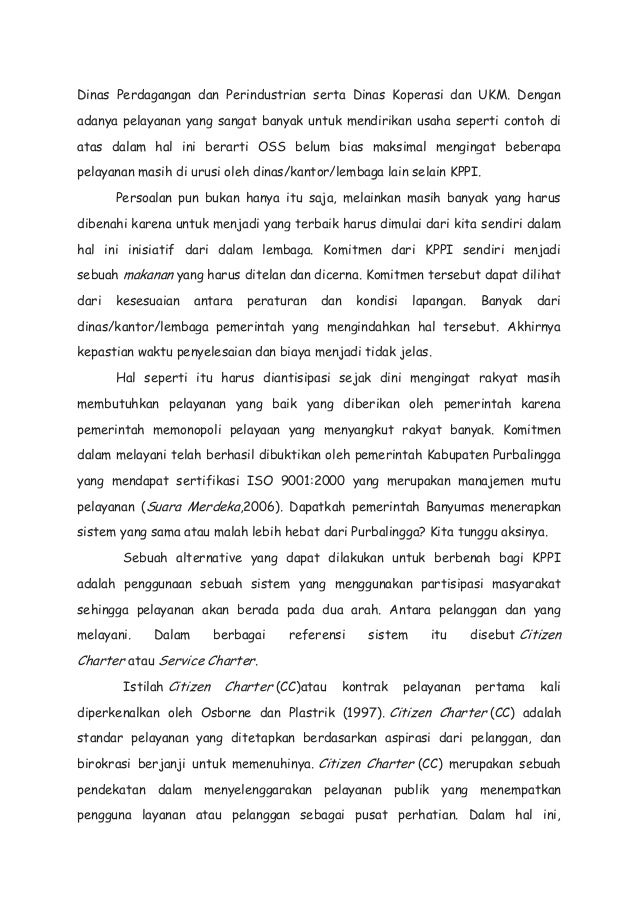 Makalah pelayanan publik