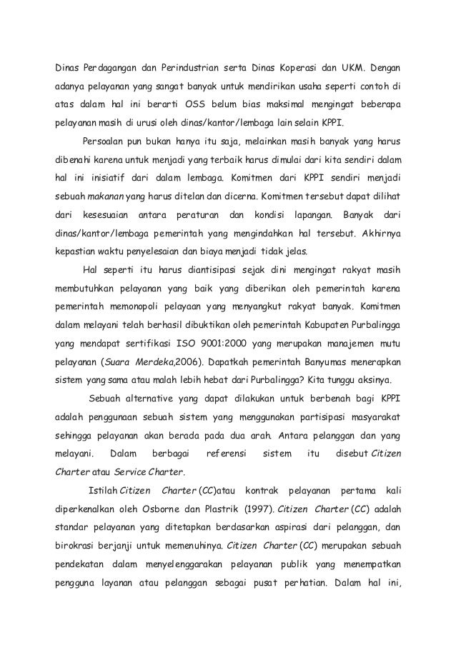 Makalah pelayanan publik