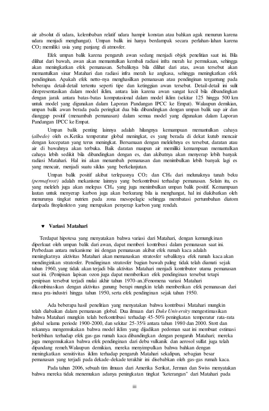 Makalah pemanasan global..