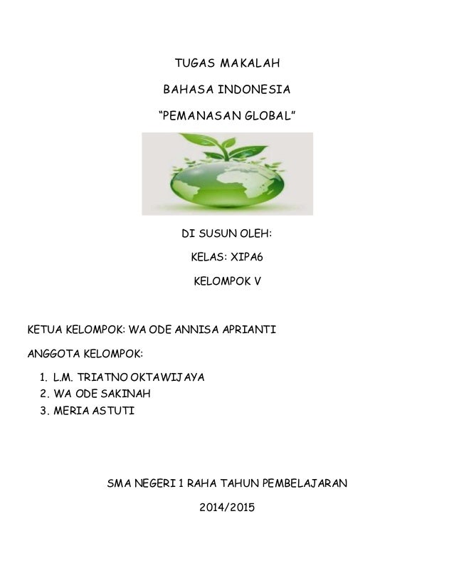 Makalah Pemanasan Global Makalah Pemanasan Global