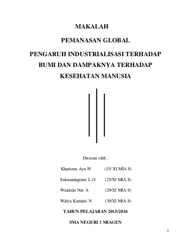 Makalah Fisika Pemanasan Global - Guru Paud