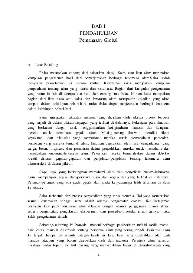 Makalah Pemanasan Global Makalah Pemanasan Global