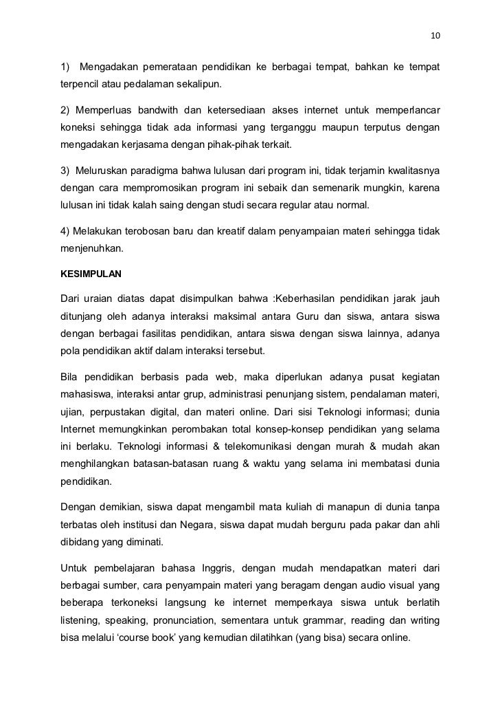 Makalah Pemanfaatan TIK melalui Pembelajaran Jarak Jauh