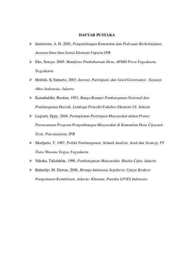 Makalah Pembangunan Desa