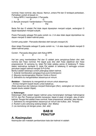 Kata Raha Makalah pembentukan kata dan kalimat SMA NEGERI 1 RAHA | DOCX