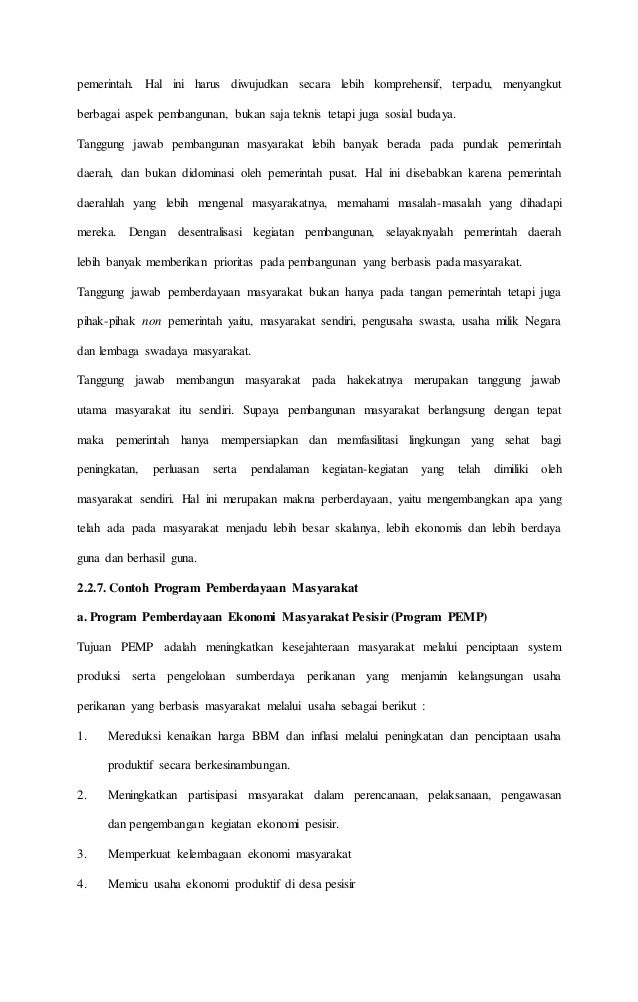 Makalah Pemberdayaan Masyarakat Pesisir Miskin