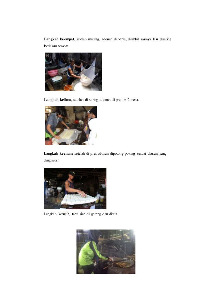 Makalah pembuatan tahu
