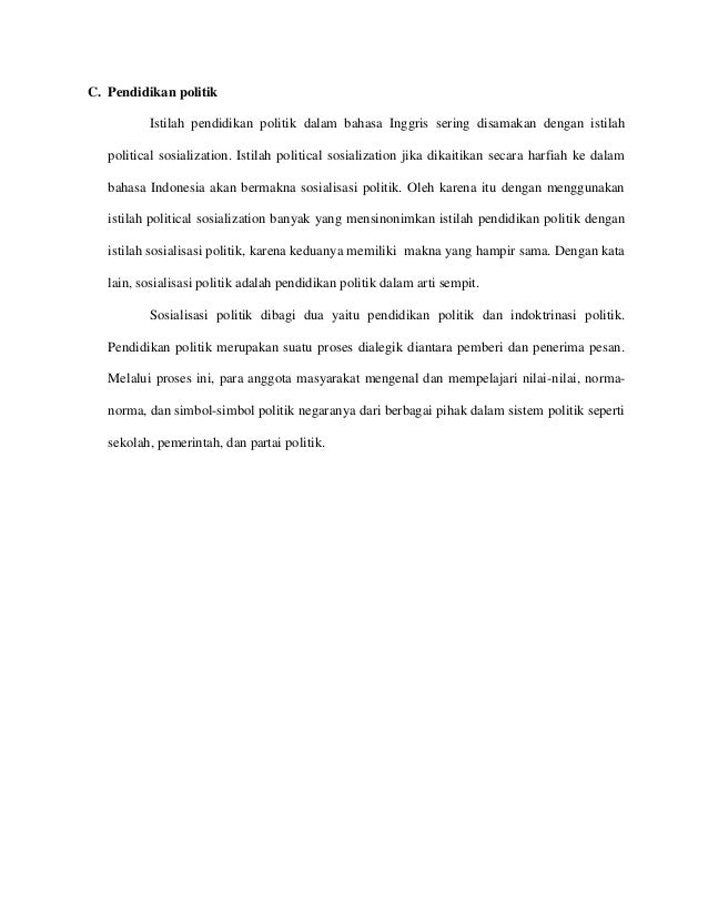 Makalah Pemilu Dan Pendidikan Partai Politik Masyarakat