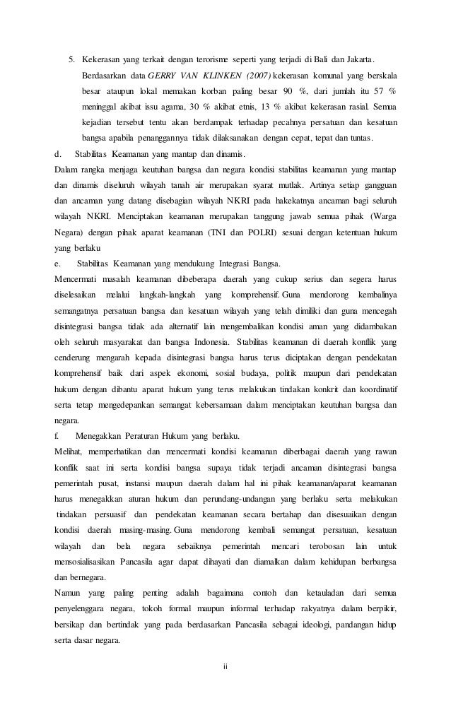 Makalah Pencegahan Dan Penanggulangan Ancaman Disintegrasi