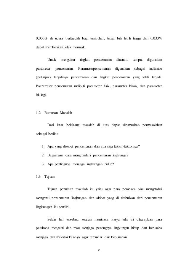 Makalah Pencemaran Lingkungan 47419955
