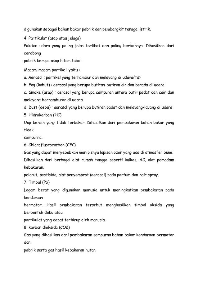 Makalah Pencemaran Udara