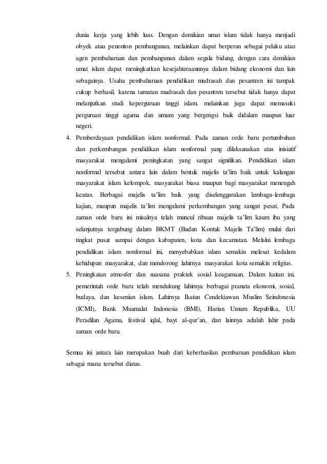 Makalah Pend Islam Orde Baru