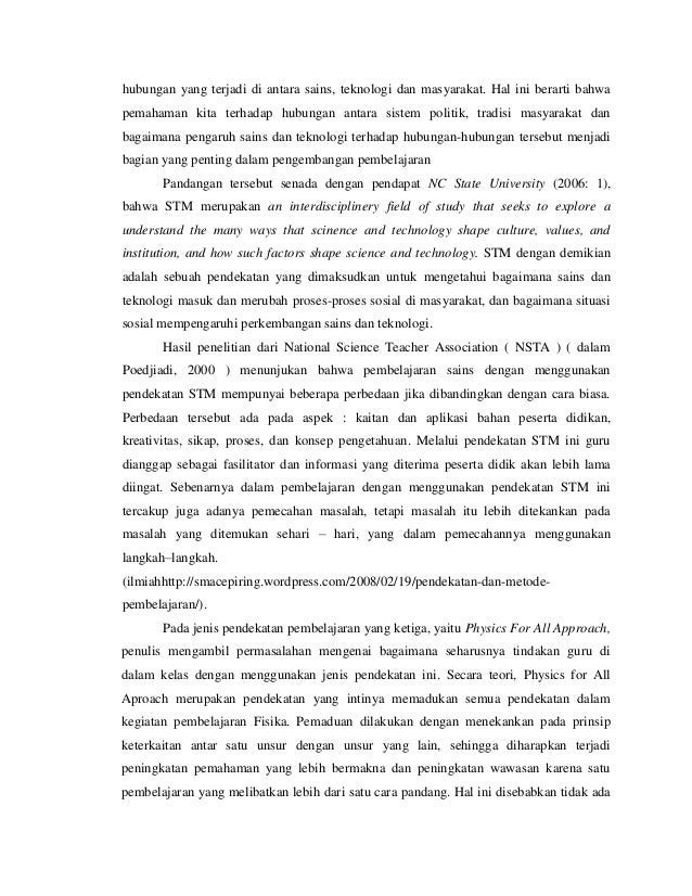 Makalah Pendekatan Pembelajaran