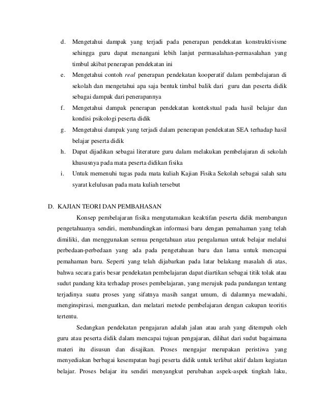 Makalah Pendekatan Pembelajaran