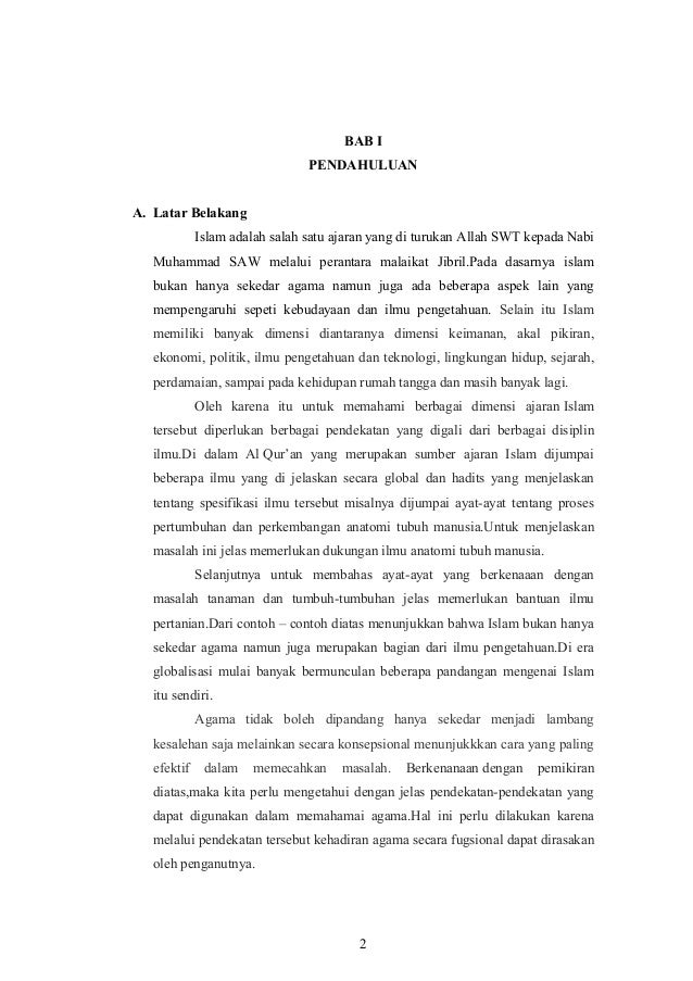 Makalah Pendekatan Teks Studi Islam