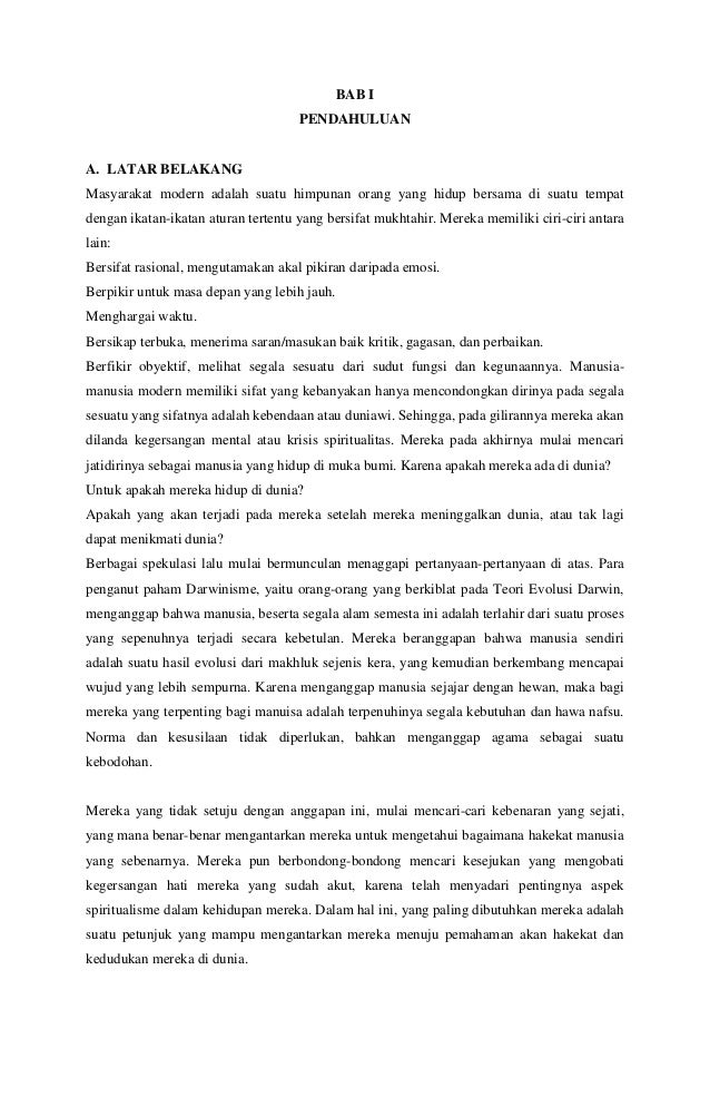 Makalah Pendidikan Agama Islam Stais Muhammad Raha