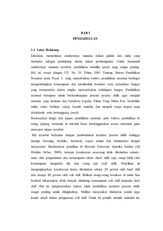 Makalah Pendidikan Karakter