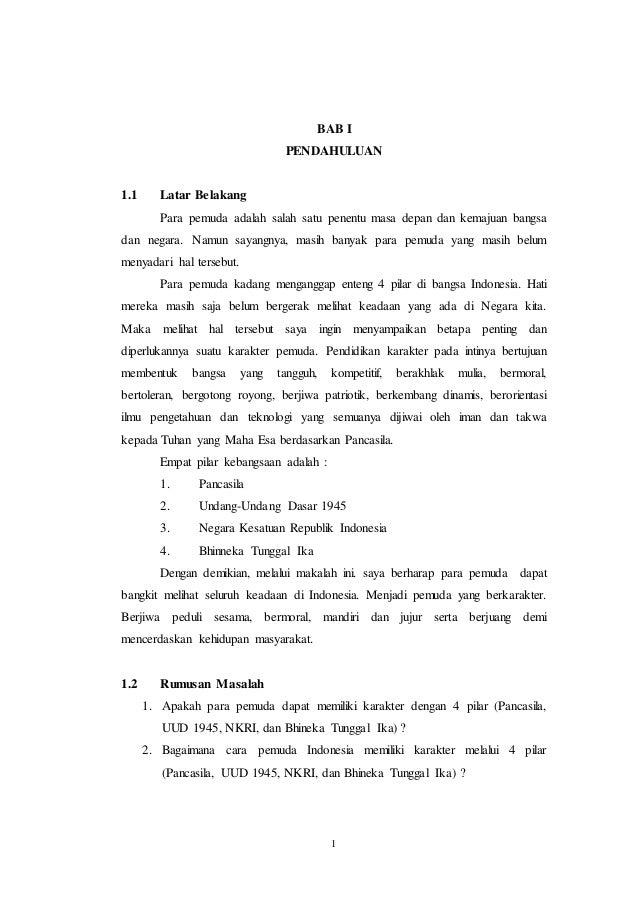 Makalah 4 Pilar Kebangsaan