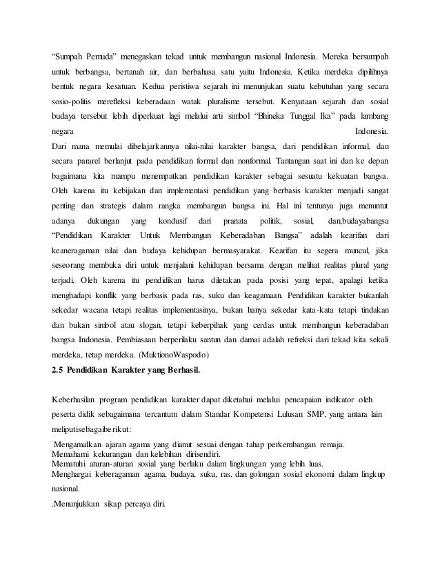 Makalah Pendidikan Karakter 1