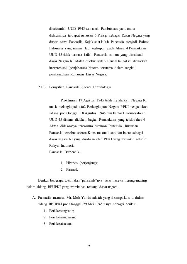 Makalah Pendidikan Pancasila