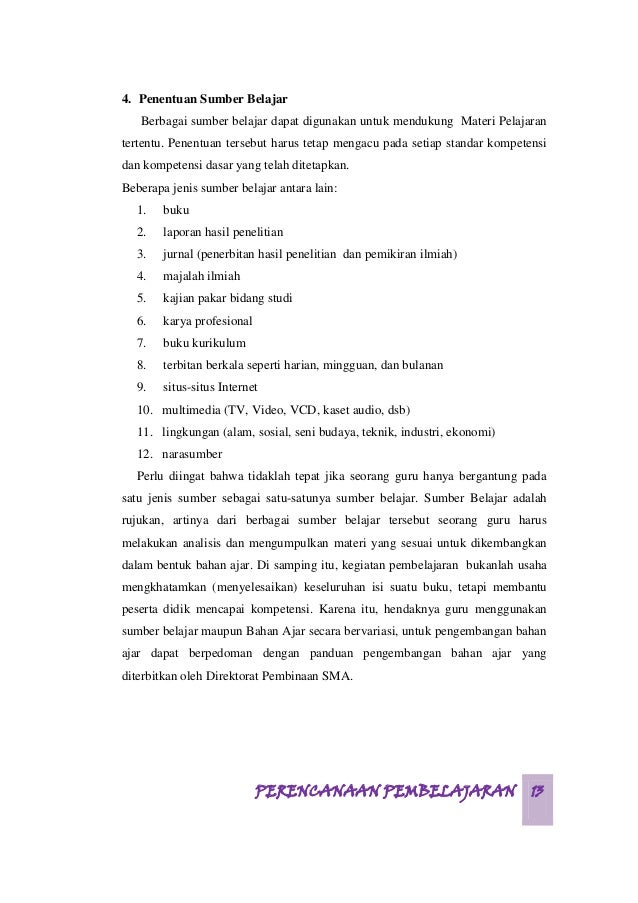 Makalah penentuan materi pelajaran