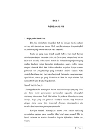 Makalah sejarah perkembangan fiqh | DOCX