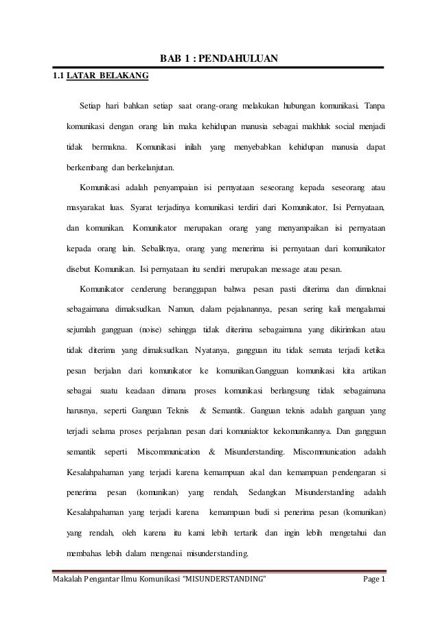Makalah Pengantar Ilmu Komunikasi Revisi