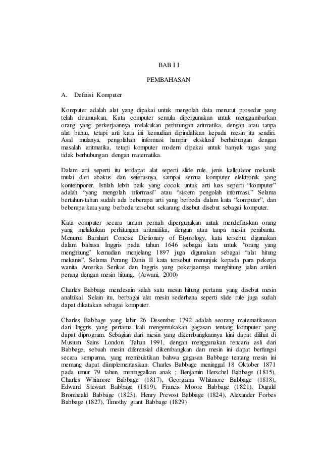 Makalah Pengantar Komputer