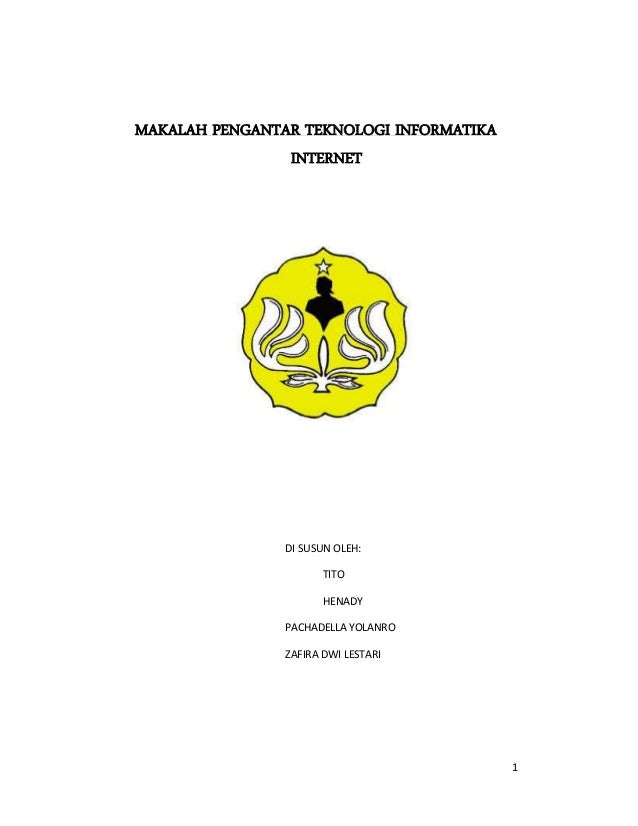 Makalah pengantar teknologi informatika