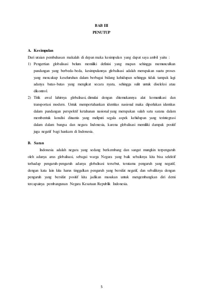 Makalah pengaruh globalisasi di bidang pertahanan indonesia 2