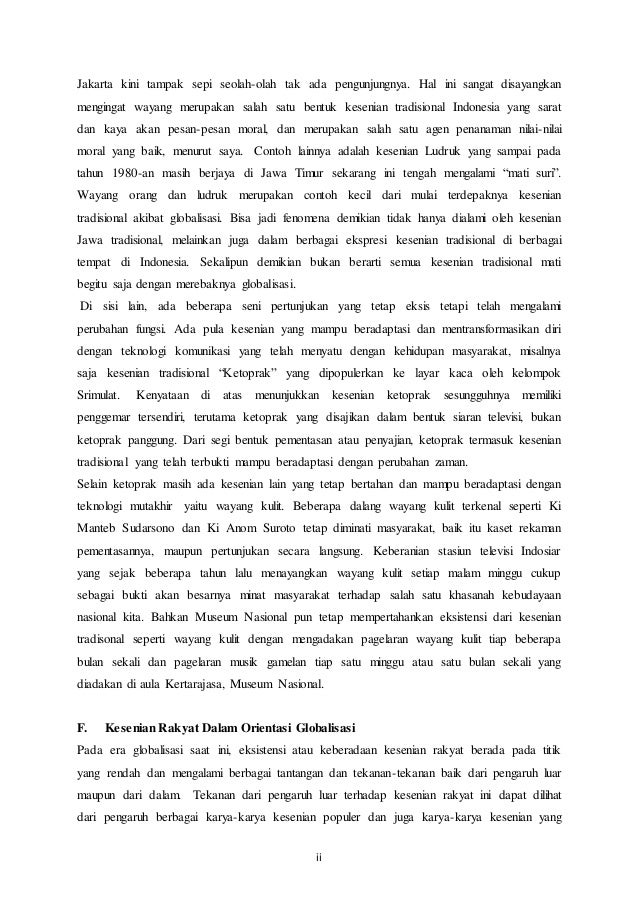 Makalah pengaruh globalisasi terhadap budaya