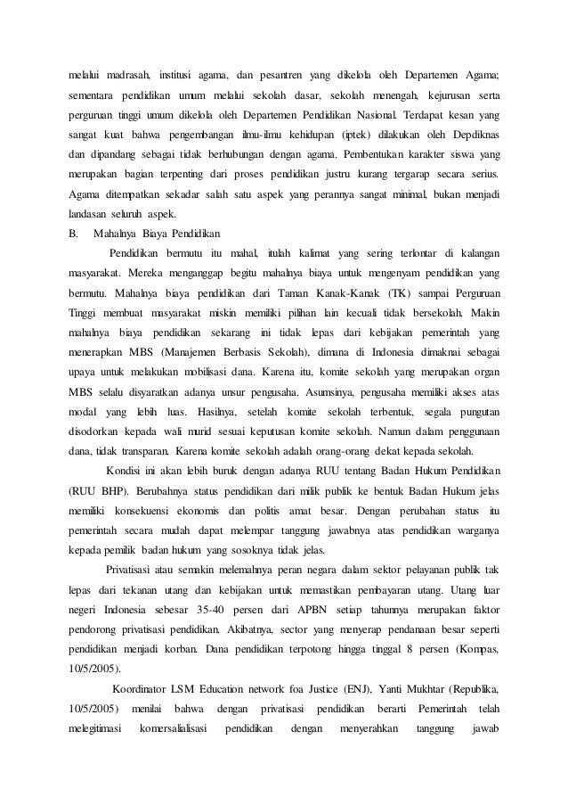 Makalah Pengaruh Globalisasi Terhadap Pendidikan Indonesia