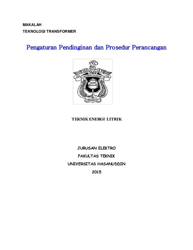 Makalah Pengaturan Pendinginan Dan Prosedur Perancangan