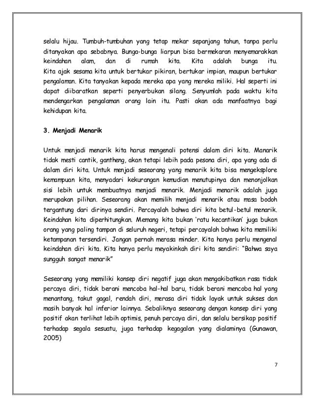 Contoh Makalah Pengembangan Diri