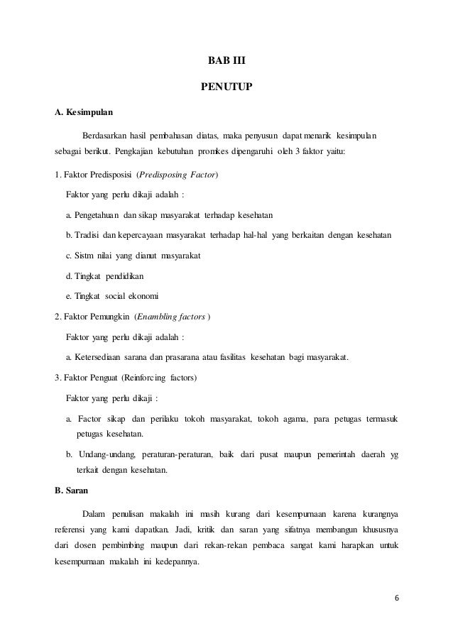 Makalah pengkajian promkes (faktor enabling)
