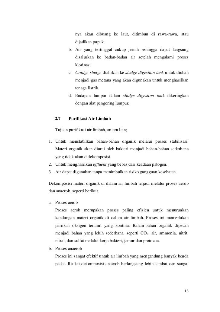 Makalah Pengolahan Air Limbah